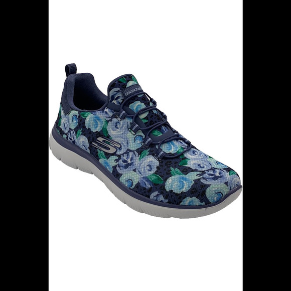 Skechers Shoes - Skechers Summits Washable Bungee Sneakers All Things Rosey Blue Multi - Medium